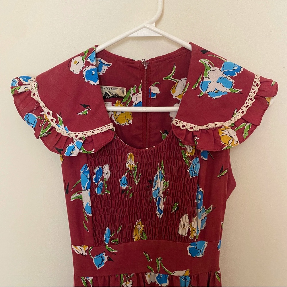 Vintage 60s 70s Maxi Dress